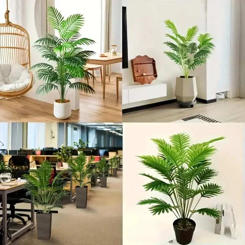 Large Artificial Palm+Hanging Vine Plant Combo